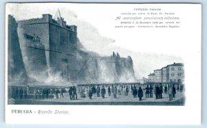 PERUGIA Ricordo Storico Fortezza Paolina ITALY Postcard