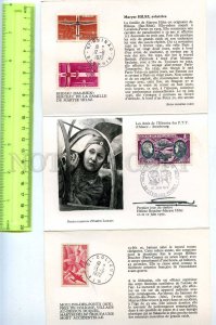 256017 FRANCE HISTORY AVIATION Booklet postcards 1972 year