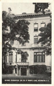 Vintage Postcard 1910's National Headquarters Gen Fed Women's Club Washington DC