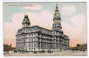 Court House Indianapolis Indiana 1910c postcard