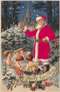 Santa Claus Postcard Old Vintage Christmas Post Card Writing on back