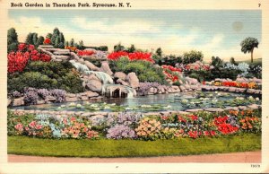 New York Syracuse Rock Garden In Thornden Park 1952