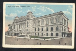 MEMPHIS TENNESSEE UNION RAILROAD STATION TRAIN DEPOT VINTAGE POSTCARD