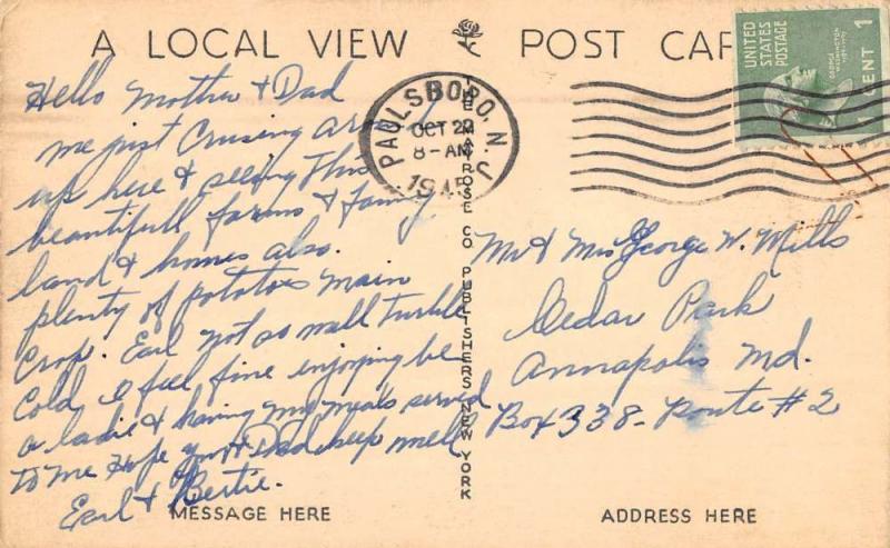 Hightstown New Jersey Memorial Park Waterfront Antique Postcard K76875