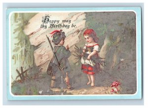 1880s Victorian Birthday Cards Children Fantasy Sea Cherub Lot Of 3 F130