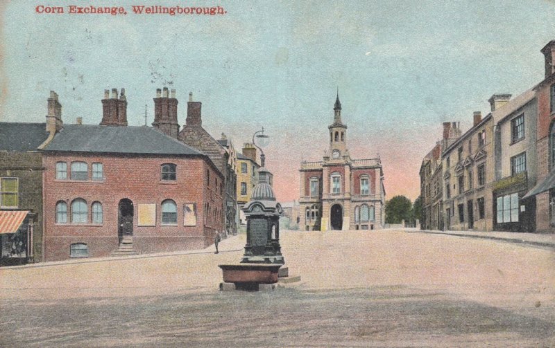 Corn Exchange Wellingborough Northants 1905 Postcard