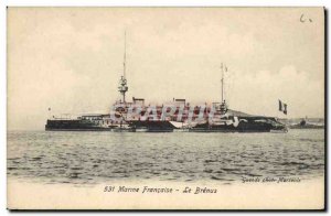 Old Postcard Boat War The Brenus