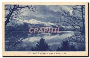 Old Postcard Lake Annecy seen from the Puya