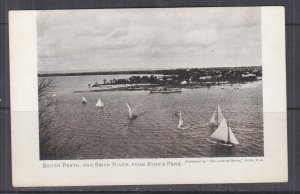 WESTERN AUSTRALIA, c1925, SOUTH PERTH & SWAN RIVER FROM KINGS PARK, unused.