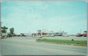 RUCKERSVILLE VA GAS STATION & TRUCK STOP VINTAGE POSTCARD