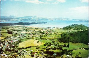 postcard New Zealand  Coromandel aerial view