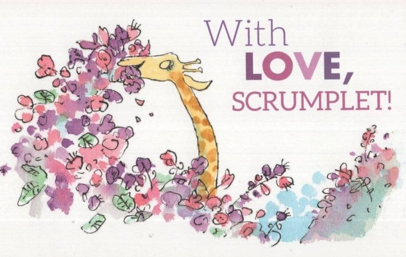 Roald Dahl The Giraffe & The Pelly And Me With Love Postcard