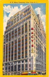 RH Macy Company - New York City Postcards, New York NY Postcard