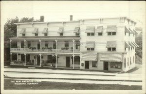 Richford VT The New American House Real Photo Postcard