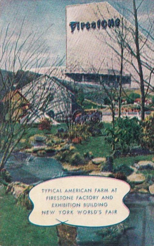 New York World's Fair 1939 Typical American Farm At Firestone Factory and Exh...