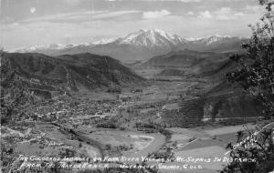 Glenwood Wprings Colorado~Colorado & Roaring Fork River Valley~1952 RPPC