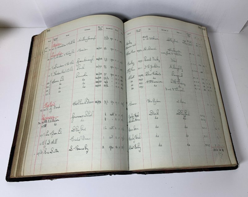 Sale Book Ledger 1930 1931 Grain Wholesaler Possibly From UK