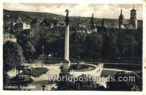 Schlokplatz Stuttgart German Postcard Germany Post Card