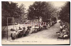Old Postcard Tennis In Chatelguyon park