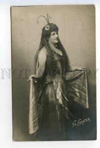 490433 FORSTER Austrian OPERA Singer FAIRY Butterfly Vintage PHOTO 1901 year