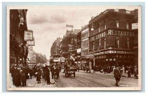 Boar Lane Leeds England Real Photo Postcard RPPC The Grand Restaurant