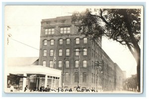 c1910's Stamford Connecticut CT, Newstand Factory RPPC Photo Antique Postcard 