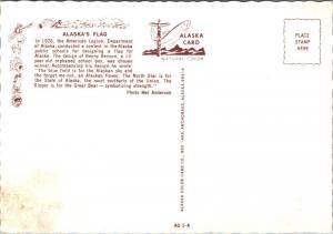 Alaska's Flag AK Alaska Unused Vintage Postcard D34