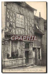 Old Postcard Chateaudun House Rue St Lubin XVI century