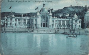 Italy Torino Turin Esposizione 1911 Padiglione Uruguay Vintage Postcard 03.10