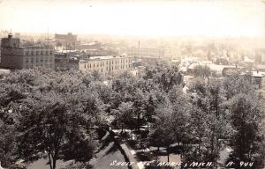 D80/ Sault Ste Marie Michigan Mi Real Photo RPPC Postcard 30s Birdseye View