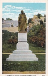 Fr Marquette Statue Mackinac Island Michigan