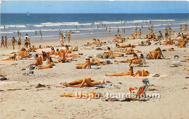 Ebony Nudist Beach Gallery - Nude Sunbathing at Black's Beach San Diego CA 1982 / HipPostcard