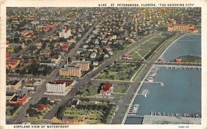 Airplane View of Waterfront St Petersburg, Florida