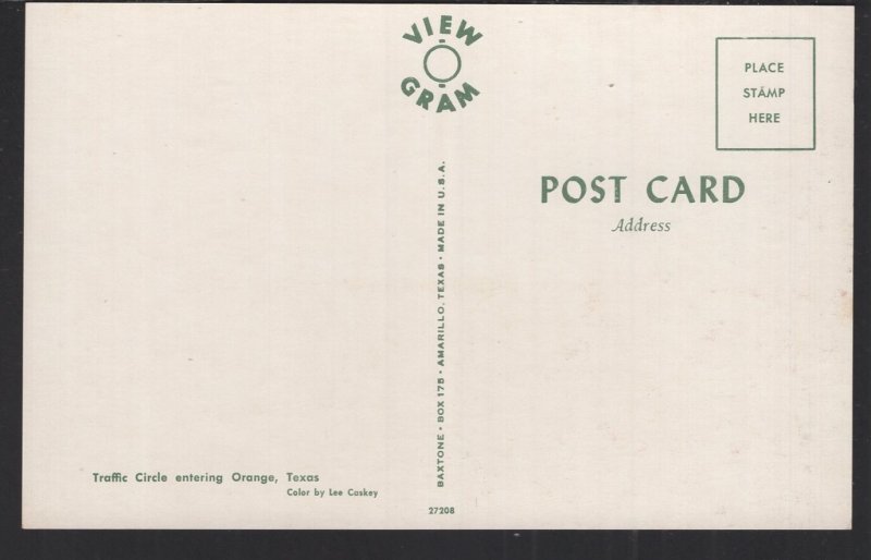 Texas - Traffic Circle entering Orange - Chrome