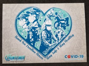 [AG] P950 Malaysia Fight Covid-19 Virus Medical Frontliner Health (postcard *New