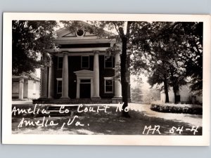 c1950 Amelia County Court House Virginia VA RPPC Real Photo Postcard