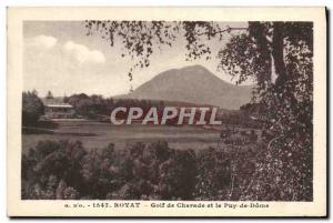 Old Postcard Royat Golf De Charade And the Puy de Dome