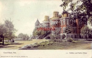 GRAND ISLAND, NE SOLDIERS and SAILORS HOME 1907