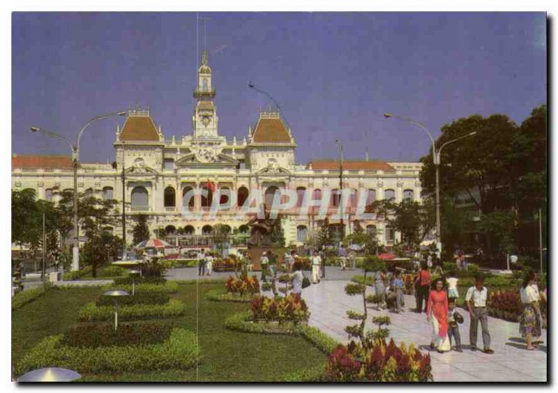 Modern Postcard The Town Hall of Ho Chi Minh City People's Commitee Vietnam