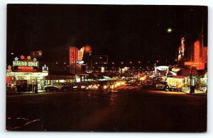 1950s TIJUANA MEXICO AVENIDA REVOLUCION NIGHT CLUBS STREET VIEW POSTCARD P1399