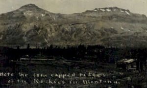 Real Photo- Rocky Mountains in Misc, Montana