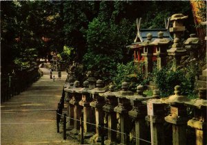 CPA AK NARA Votive stone lanterns near the Kasuga Srine JAPAN (677142)