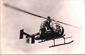 Fairey Ultra Light G-APJ England Helicopter Vintage RPPC 09.56