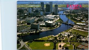 Postcard - An Aerial Panoramic View of Tampa, Florida, USA