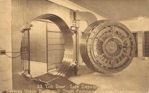 Safe Deposit Vault Savings Union Bank Trust San Francisco 1913 Vintage Postcard