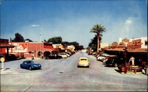 Scottsdale Arizona AZ Street Scene VW Bug Beetle Classic Cars Vintage Postcard