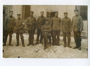 275672 WWI Germany Solders RED CROSS Knife Vintage REAL PHOTO