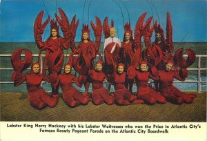 Atlantic City Lobster King Harry Hackney Waitresses Advertising Postcard