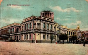 Australia Law Courts Melbourne Vintage Postcard 09.91