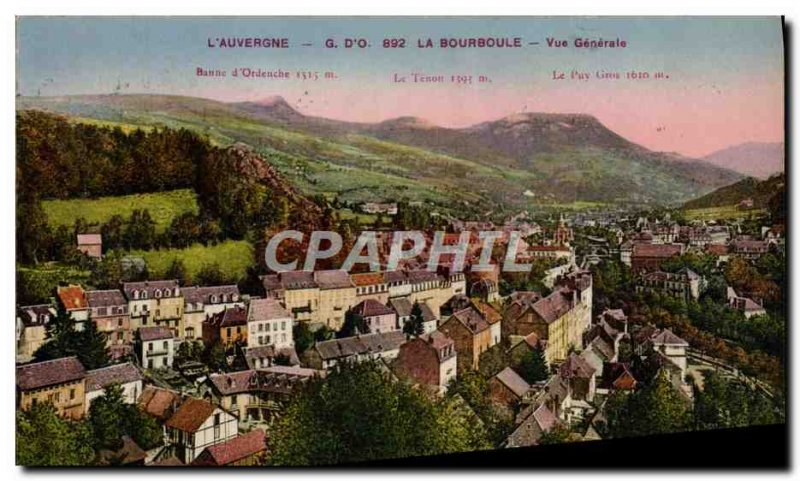 Old Postcard La Bourboule Vue Generale